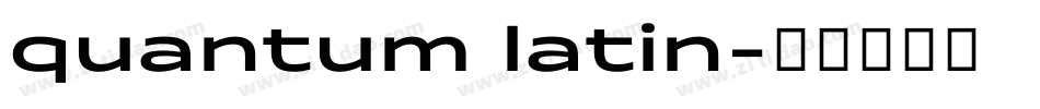 quantum latin字体转换